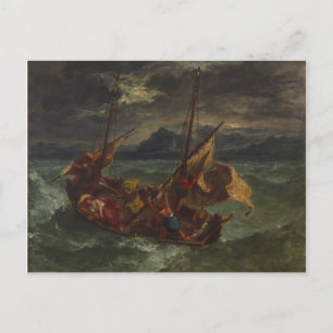 Ferdinand Delacroix Christus op het Zee van Galile Briefkaart