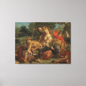 Ferdinand Delacroix  Lion Hunt Canvas Afdruk (Voorkant)