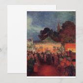 Ferdinand du Puigaudeau - Carnival te Night in Le Kaart (Voorkant / Achterkant)