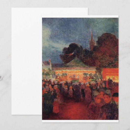 Ferdinand du Puigaudeau - Carnival te Night in Le Kaart (Voorkant / Achterkant)