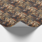 Ferdinand Georg Waldmüller: Bij de boer Cadeaupapier (Hoek)