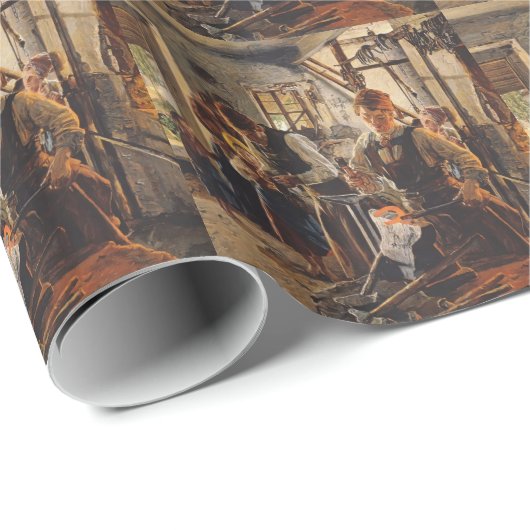 Ferdinand Georg Waldmüller: Bij de boer Cadeaupapier (Rol Hoek)