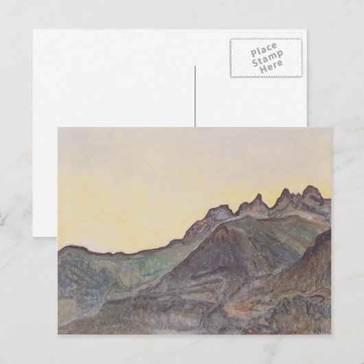Ferdinand Hodler - Dents du Midi Briefkaart (Voorkant / Achterkant)