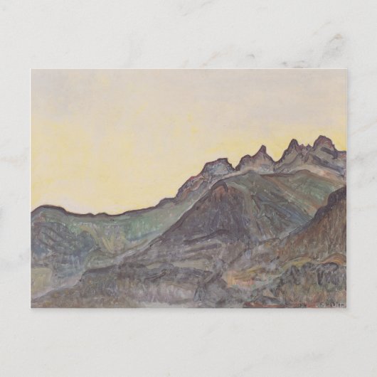 Ferdinand Hodler - Dents du Midi Briefkaart (Voorkant)