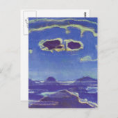 Ferdinand Hodler-Eiger, Monch, Jungfrau in Moonlig Briefkaart (Voorkant / Achterkant)