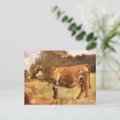 Ferdinand Hodler, Kow in een grap Briefkaart (Staand voorkant)