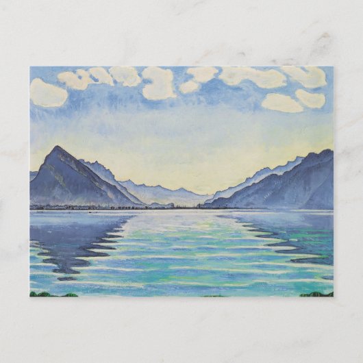 Ferdinand Hodler- Lake Thun, Symmetrische Briefkaart (Voorkant)