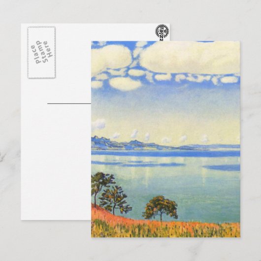 Ferdinand Hodler - Meer van Genève uit Chexbres Briefkaart (Voorkant / Achterkant)