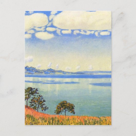 Ferdinand Hodler - Meer van Genève uit Chexbres Briefkaart (Voorkant)