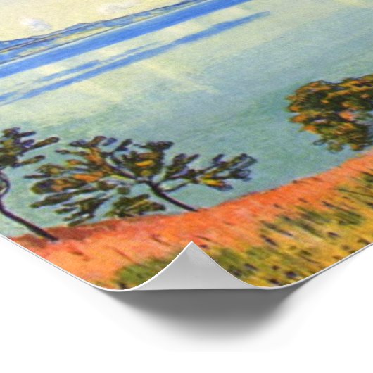 Ferdinand Hodler - Meer van Genève uit Chexbres Poster (Hoek)