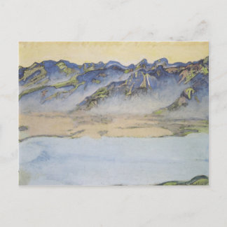 Ferdinand Hodler - Riserende mist boven de Savoy A Briefkaart