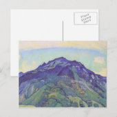 Ferdinand Hodler- Schynige bord Briefkaart (Voorkant / Achterkant)