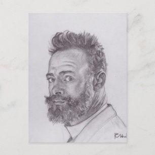 Ferdinand Hodler- Self-portret in Parijs Briefkaart