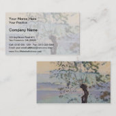 Ferdinand Hodler- Willow-boom door het meer Visitekaartje (Voorkant / Achterkant)