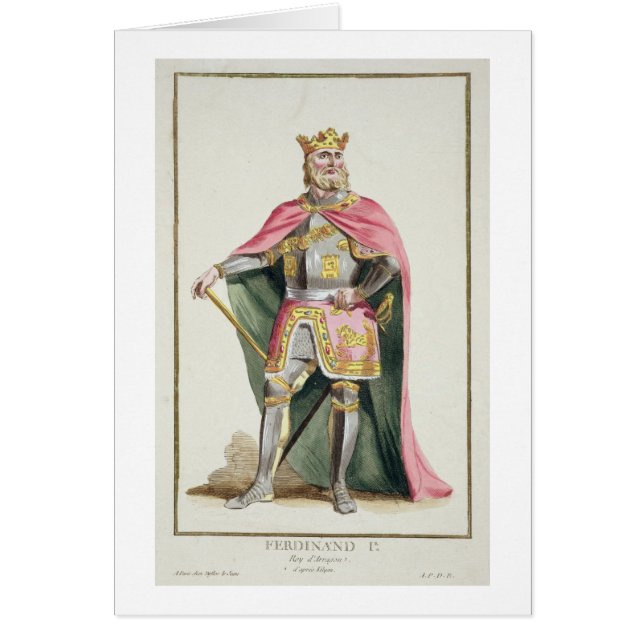 Ferdinand I (1379-1416) King of Aragon from 'Receu (Voorkant)