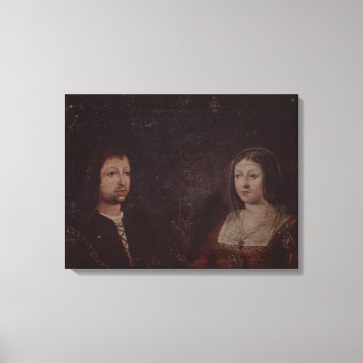 Ferdinand II van Aragón en Isabella I van Castilië Canvas Afdruk (Voorkant)