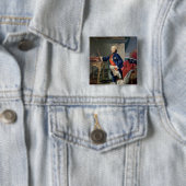 Ferdinand IV, koning van Napels Vierkante Button 5,1 Cm (In situ)