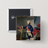 Ferdinand IV, koning van Napels Vierkante Button 5,1 Cm (Voorkant /achterkant)
