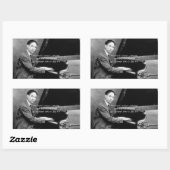 Ferdinand Joseph LaMothe, alias Jelly Roll Morton Rechthoekige Sticker (Vel)