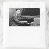 Ferdinand Joseph LaMothe, alias Jelly Roll Morton Rechthoekige Sticker (Tas)