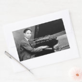 Ferdinand Joseph LaMothe, alias Jelly Roll Morton Rechthoekige Sticker (Envelop)