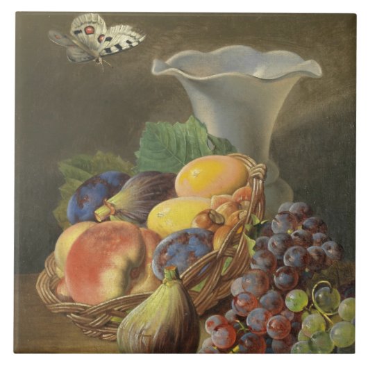  Ferdinand Kuss leeft nog steeds met fruit Tegeltje (Voorkant)