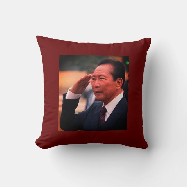 Ferdinand Marcos, tiende President van de Filipijn Kussen (Voorkant)