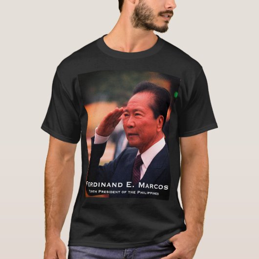 Ferdinand Marcos, tiende President van de Filipijn T-shirt (Voorkant)