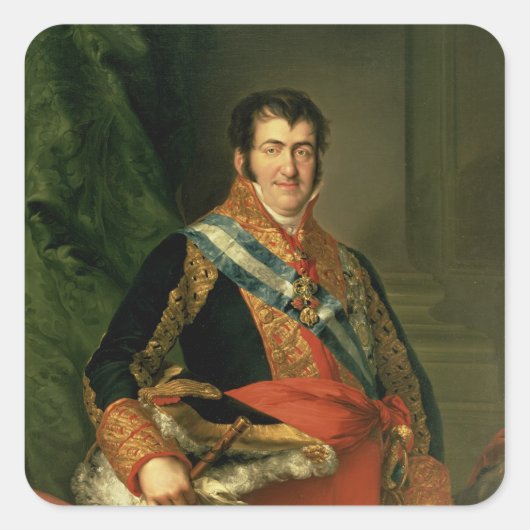 Ferdinand VII 1808-11 Vierkante Sticker (Voorkant)