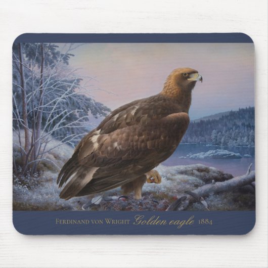 Ferdinand von Wright Golden eagle 1884 Wildlife Muismat (Voorkant)