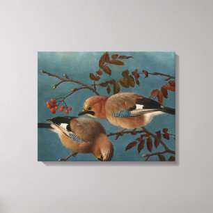 Ferdinand von Wright - Jays Canvas Afdruk
