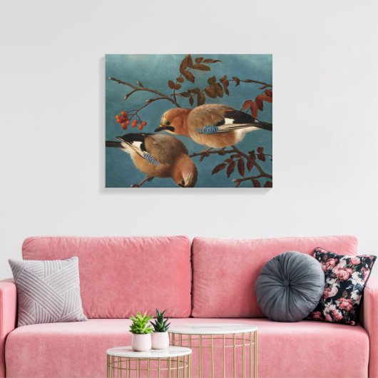 Ferdinand von Wright - Jays Canvas Afdruk (Insitu (Woonkamer))