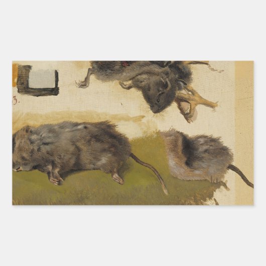 Ferdinand von Wright - Rodents Rechthoekige Sticker (Voorkant)