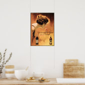 FERDINANDO DAL CORNO Padova - oude Italiaanse wijn Poster (Keuken)