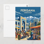 Fergana Oezbekistan Briefkaart (Voorkant / Achterkant)