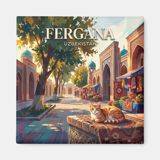 Fergana Oezbekistan Magneet (Voorkant)