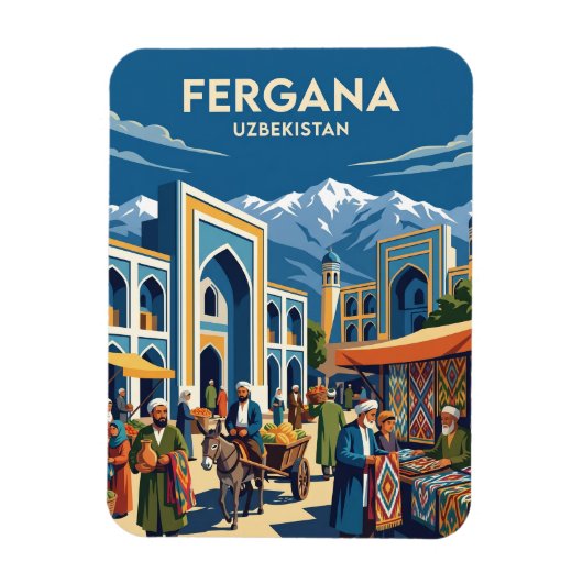 Fergana Oezbekistan Magneet (Verticaal)