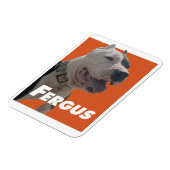 Fergus de Barbers hond Magneet (Linkerzijde)