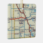 Fergus Herfsten MN  kaart Keramisch Ornament (Rechts)