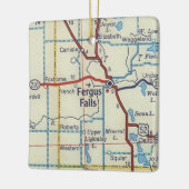 Fergus Herfsten MN  kaart Keramisch Ornament (Links)