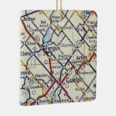 Fergus op  kaart keramisch ornament (Rechts)