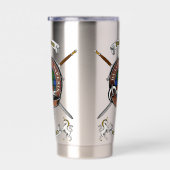 Ferguson Clan Badge Tartan & Swords Geïsoleerde Drinkbeker (Rechts)