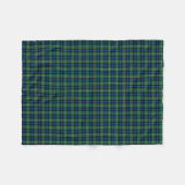 Ferguson Clan Blauw, Groene en Rode Tartan Fleece Deken (Voorkant (Horizontaal))