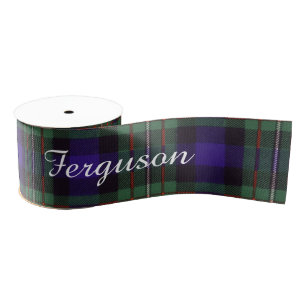 Ferguson clan Pset Scottish tartan Grosgrain Lint