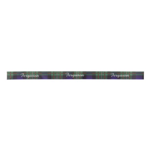 Ferguson clan Pset Scottish tartan Satijnen Lint (Voorkant)