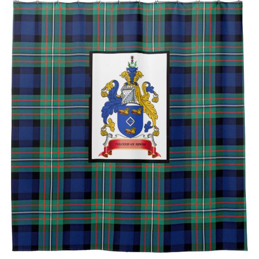 Ferguson Clan Tartan Banner of Shower Curtain Douchegordijn (Voorkant)