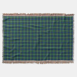 Ferguson Clan Tartan Blue, Green and Red Pset Deken