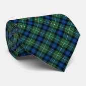 Ferguson Clan Tartan Green, Blue en Red Pset Stropdas (Opgerold)