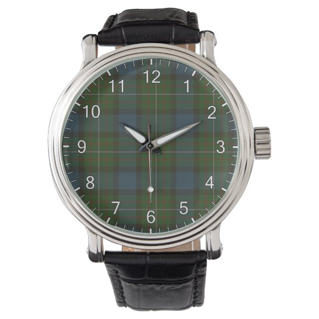 Ferguson Clan Tartan Horloge (Voorkant)