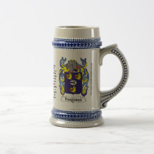 Ferguson Family Coat of Arms op een stein Bierpul